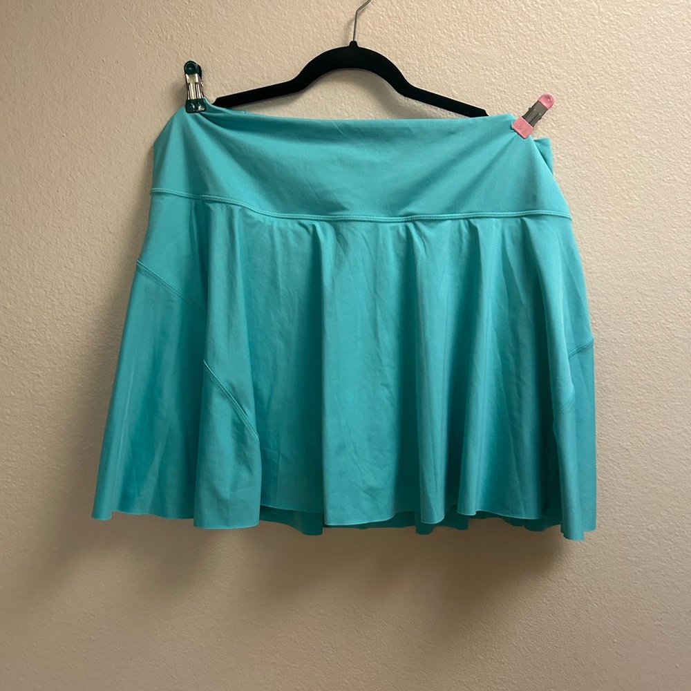 Athleta Aqua Blue 15.5” Ace Tennis Skort